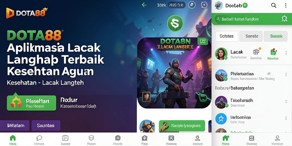 Tampilan antarmuka DOTA88 dengan fitur lacak langkah.