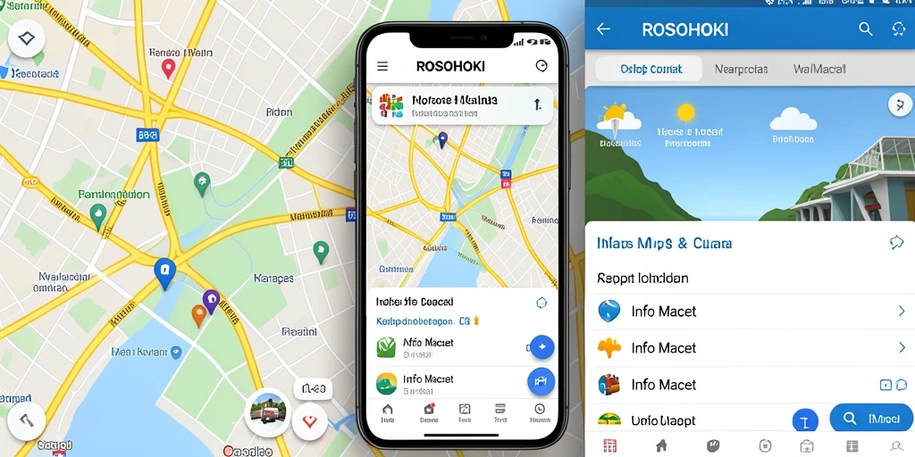 Antarmuka aplikasi ROSOHOKI yang menampilkan kondisi lalu lintas terkini.